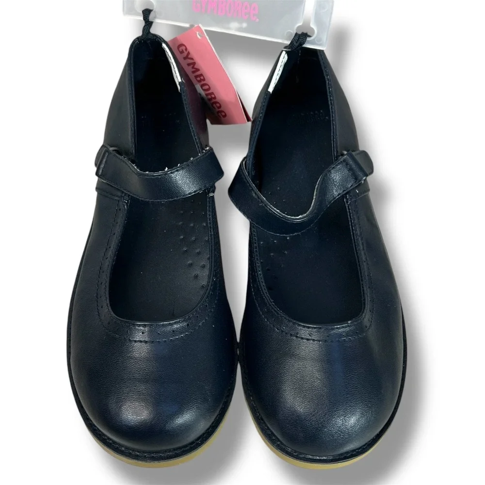 Gymboree Girls 1‎ Navy Blue Mary Jane Shoes New BTS Preppy School Classic